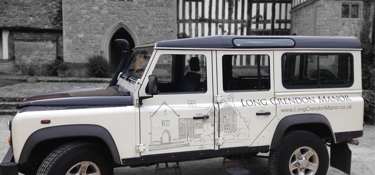 Land Rover Vehicle Graphics For Long Crendon Manor